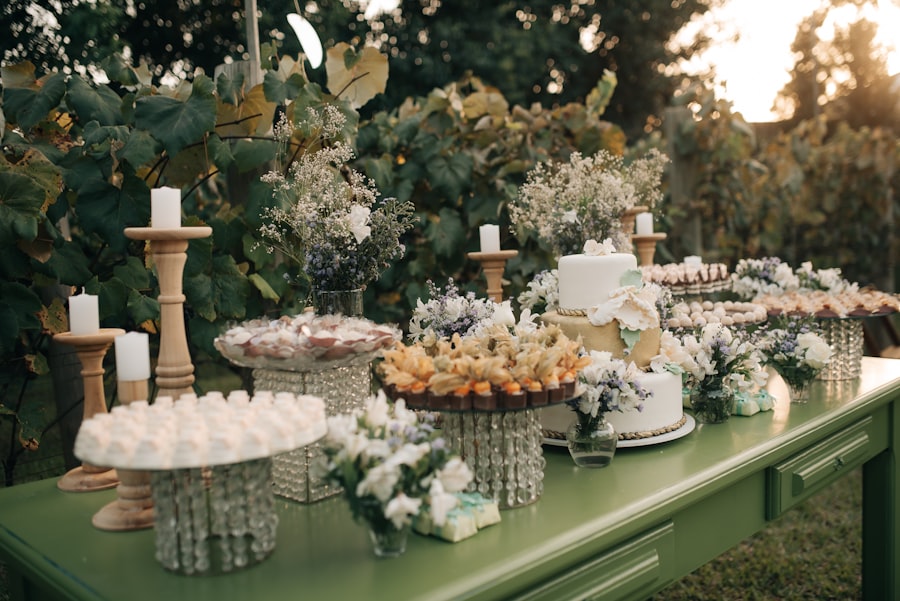 Outdoor spread of breads and charcuterie