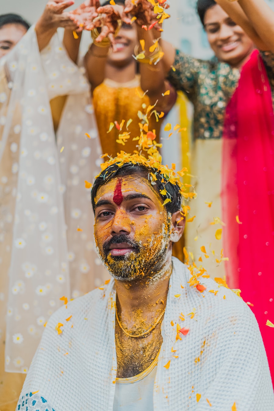 Traditional ceremony rituals in progress